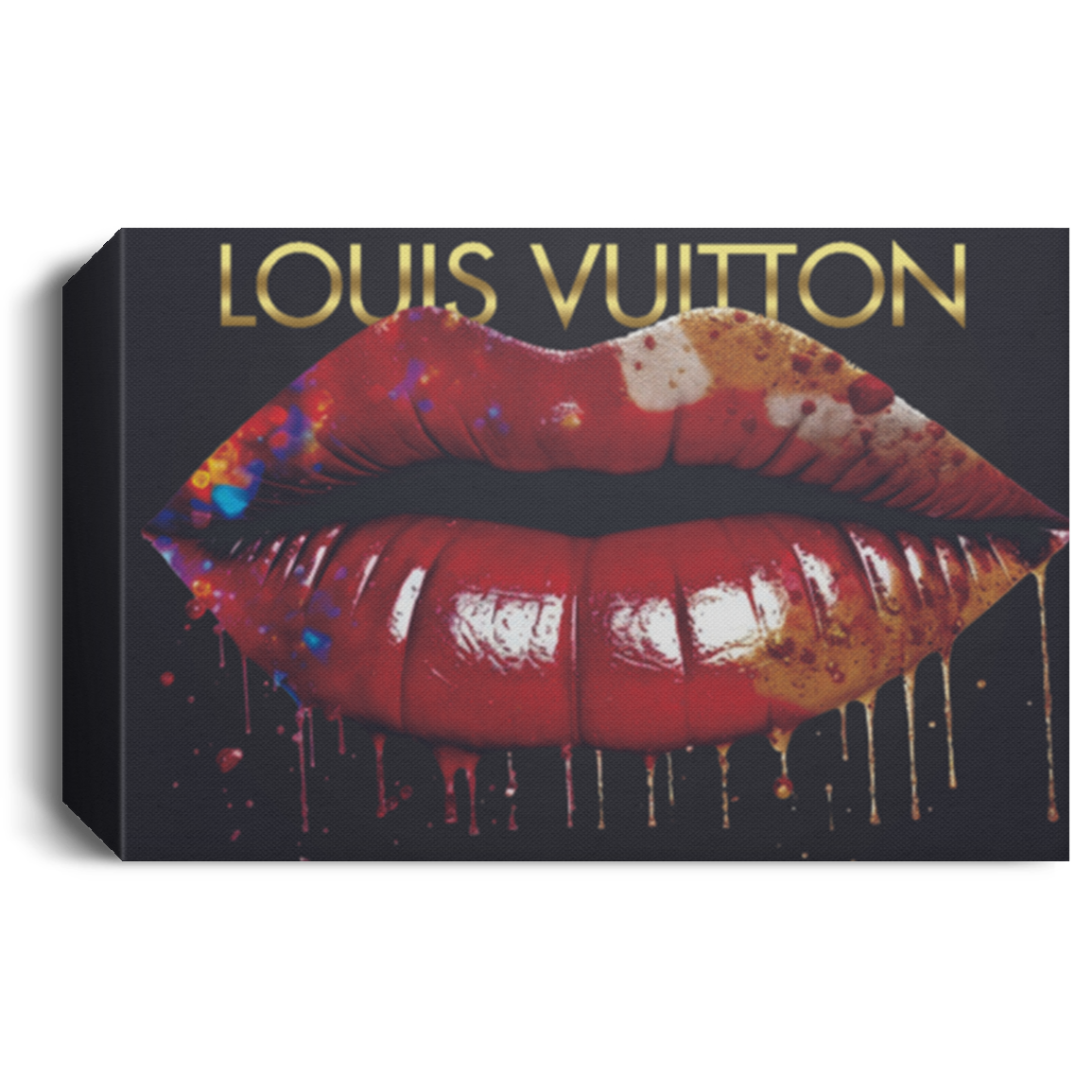 Louis Vuitton Lips Fashion Wall Art