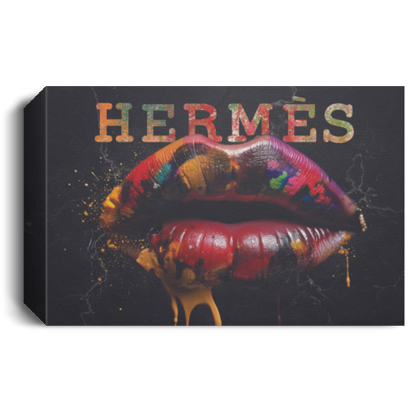 Hermes Lips Fashion Wall Art