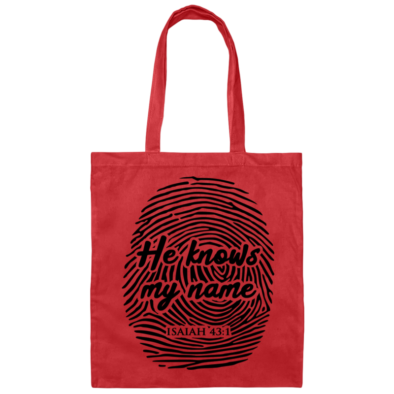 He Knows My Name | Canvas Tote Bag