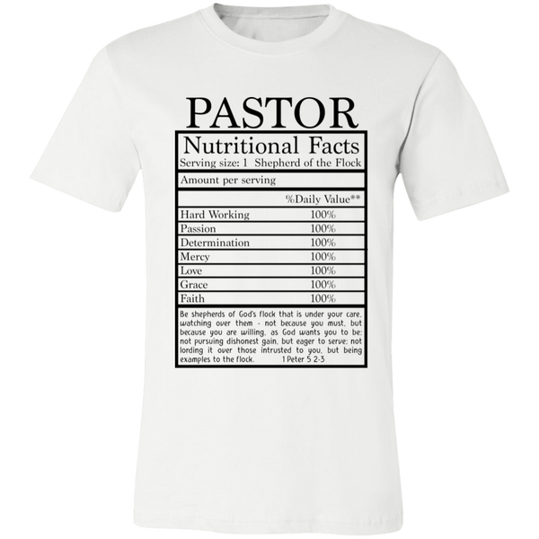 Pastor Nutritional Facts | T-shirt