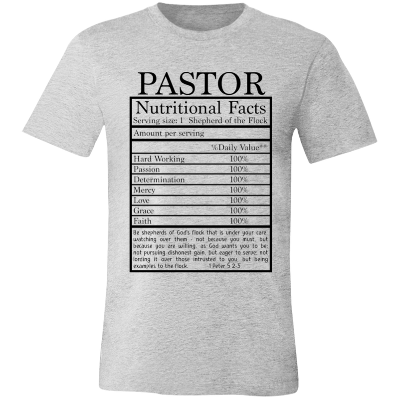 Pastor Nutritional Facts | T-shirt