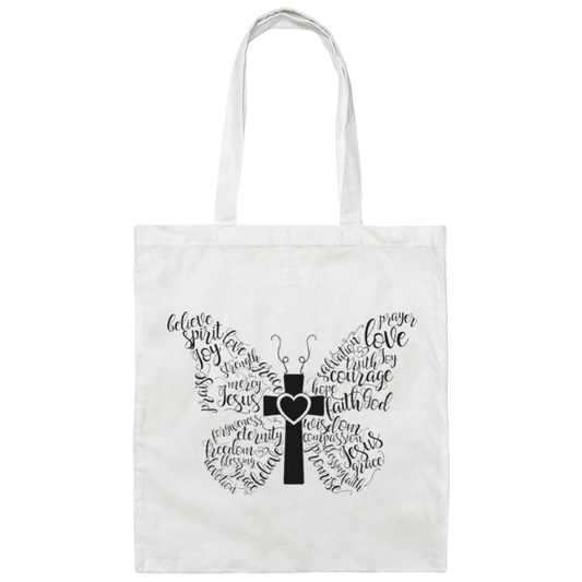 Christian Butterfly | Canvas Tote Bag