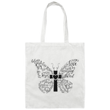 Christian Butterfly | Canvas Tote Bag