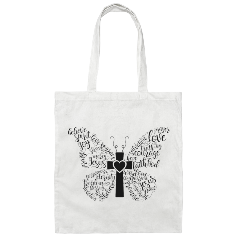 Christian Butterfly | Canvas Tote Bag