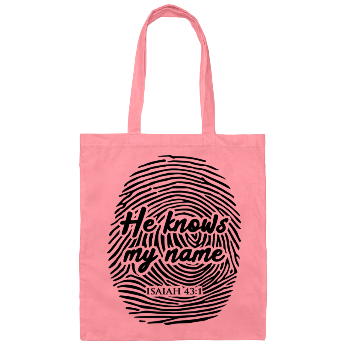 He Knows My Name | Canvas Tote Bag