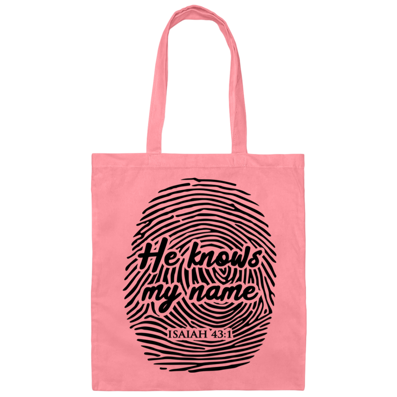 He Knows My Name | Canvas Tote Bag