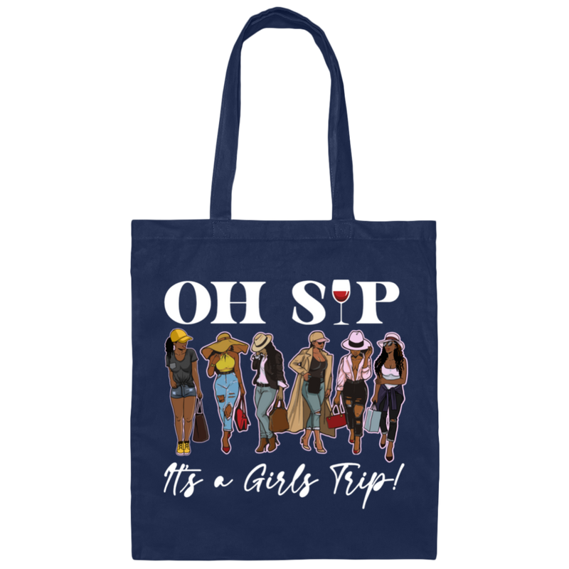 Oh SIP It's A Girls Trip | Canvas Tote Bag