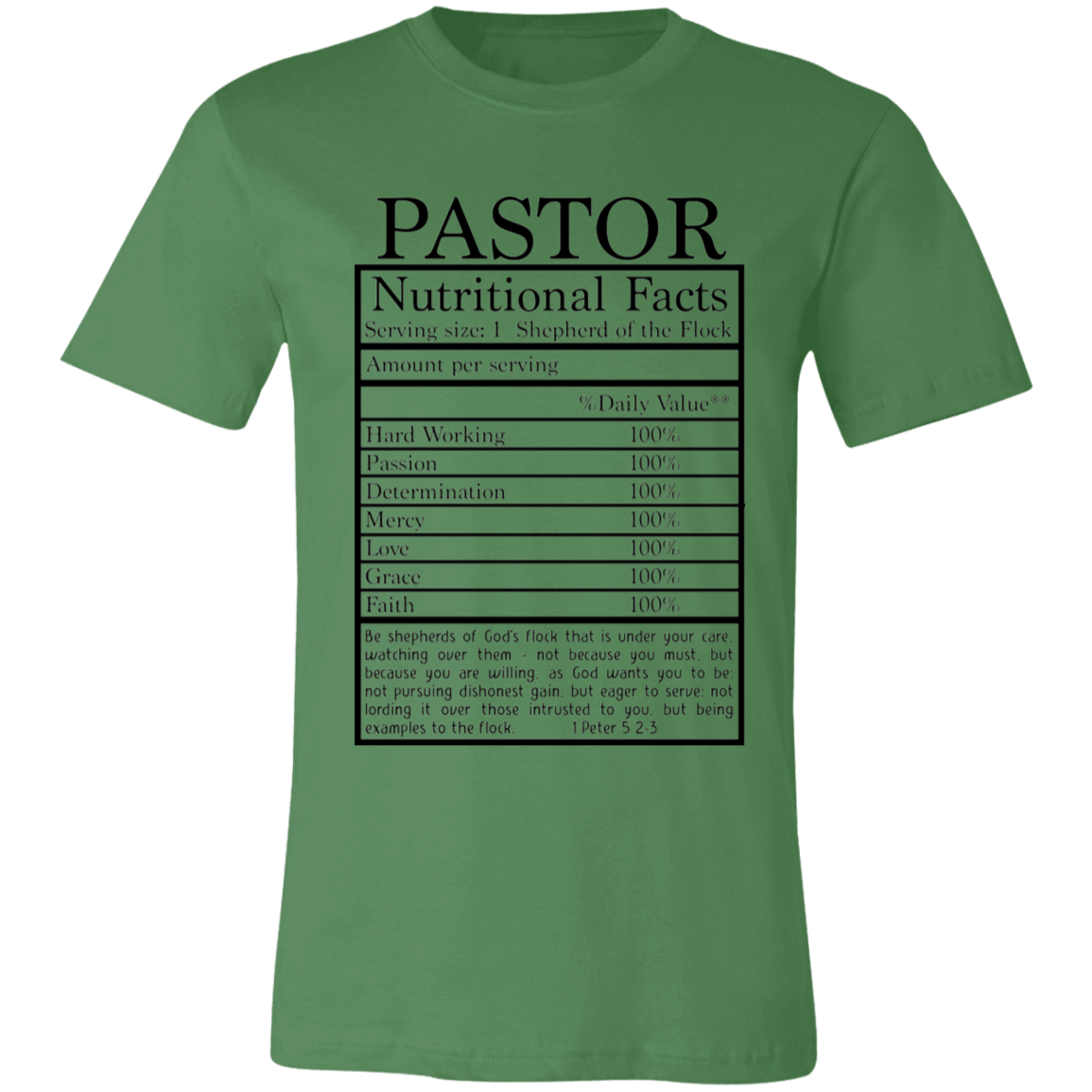 Pastor Nutritional Facts | T-shirt
