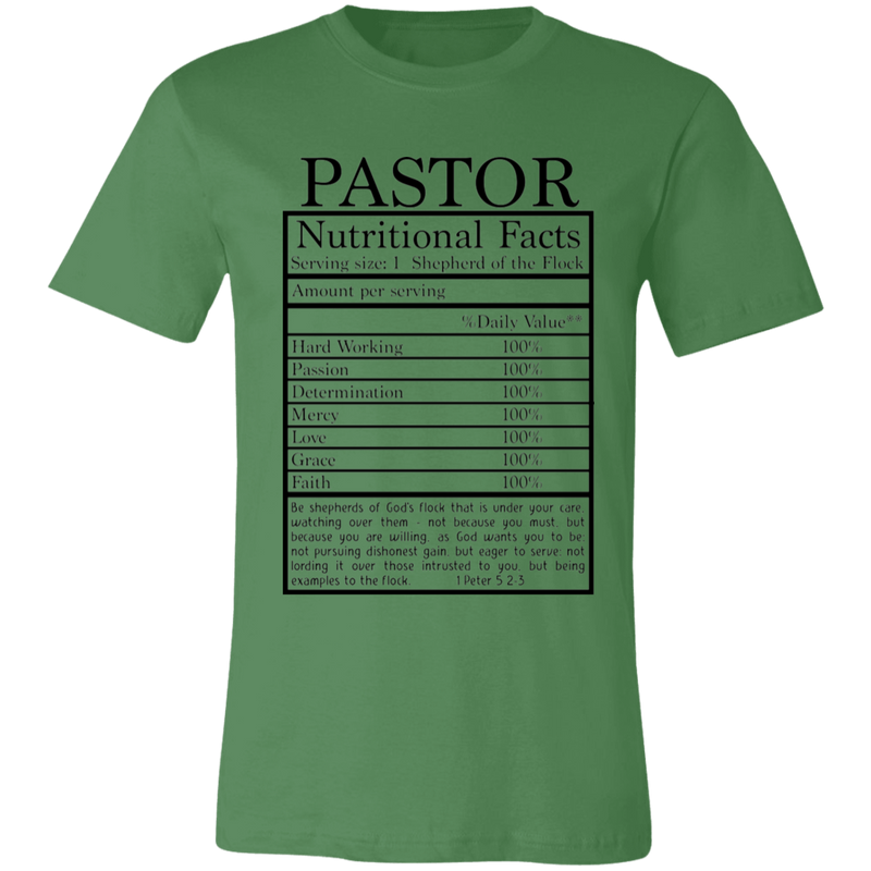 Pastor Nutritional Facts | T-shirt