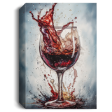 When It Splashes | Wine Canvas Wall Art