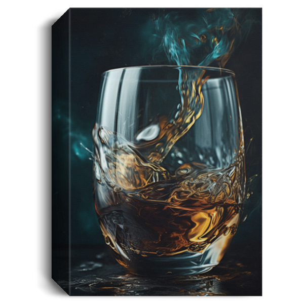 Whiskey Canvas Wall Art | Home Decor for Bar, Man Cave