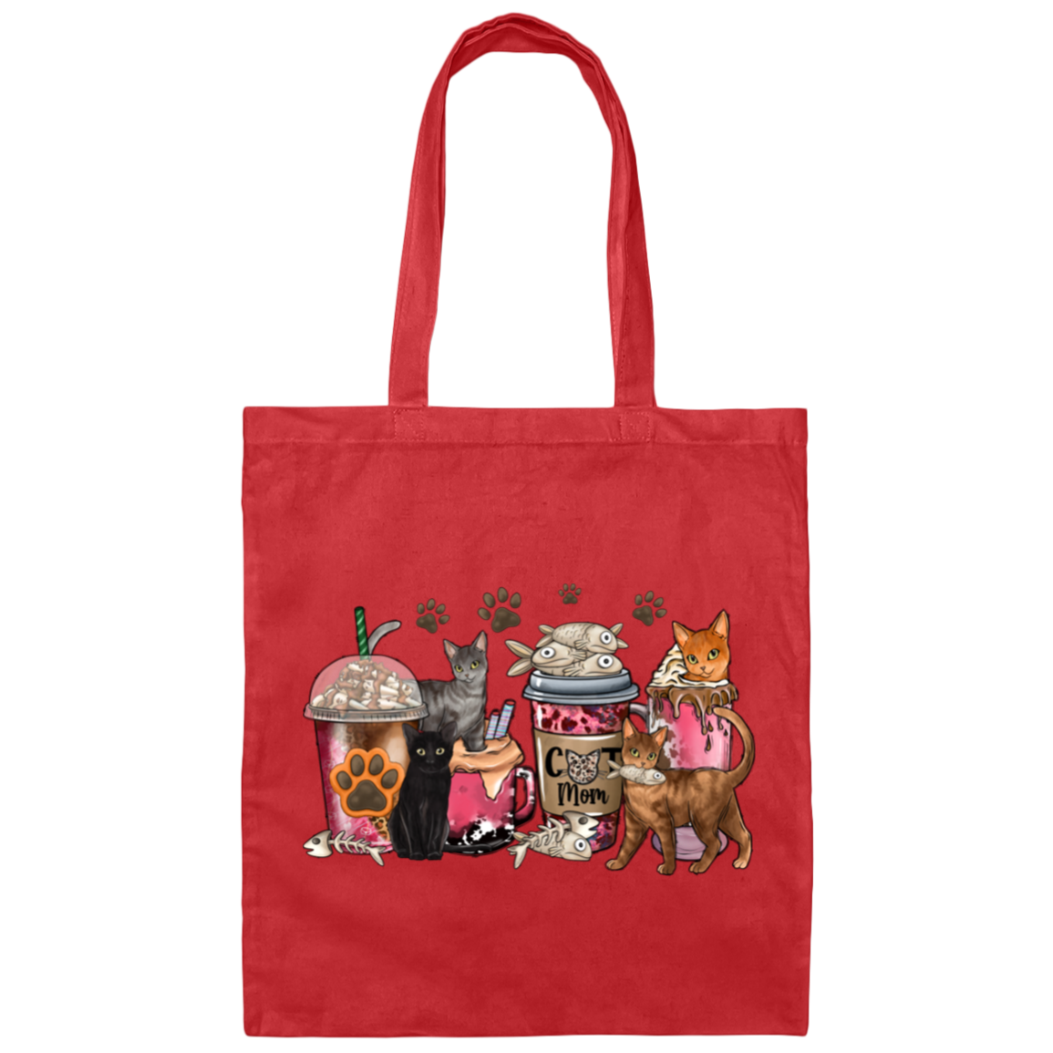 Coffee Cat | Canvas Tote Bag