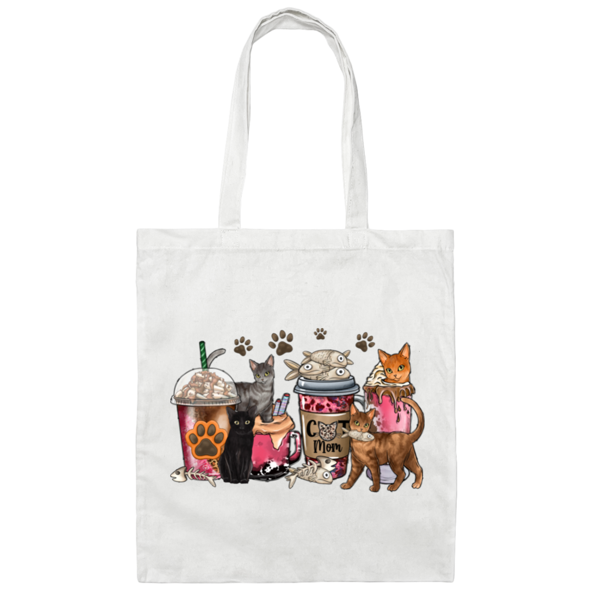 Coffee Cat | Canvas Tote Bag