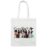 Cousins Trip with Plane | Canvas Tote Bag