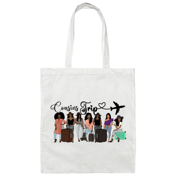 Cousins Trip with Plane | Canvas Tote Bag