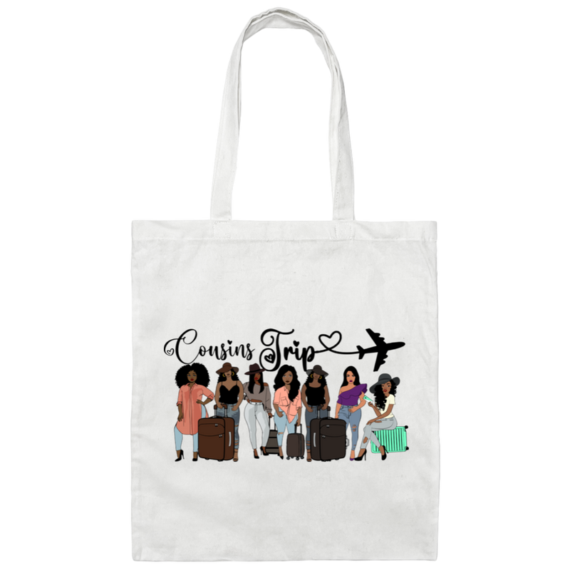 Cousins Trip with Plane | Canvas Tote Bag