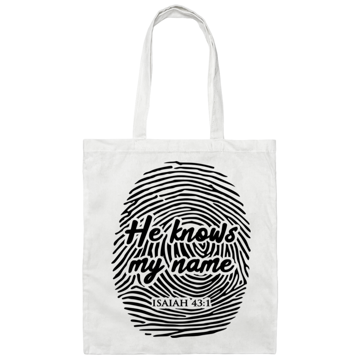 He Knows My Name | Canvas Tote Bag