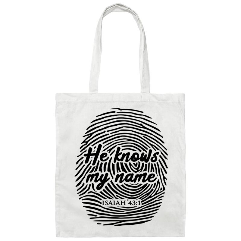 He Knows My Name | Canvas Tote Bag