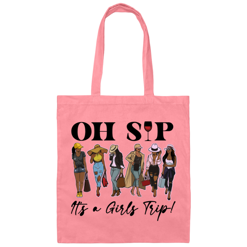 Oh SIP It's A Girls Trip | Canvas Tote Bag