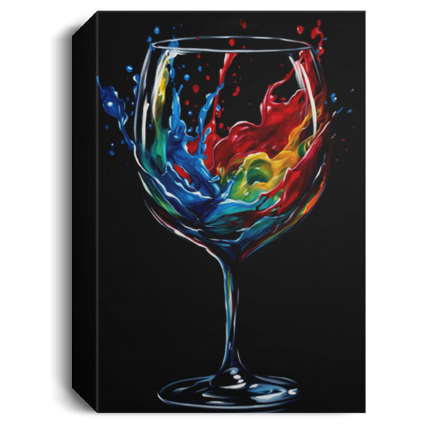 When It Pours | Abstract Wine Canvas Wall Art