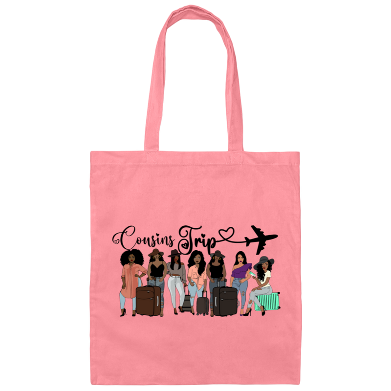 Cousins Trip with Plane | Canvas Tote Bag