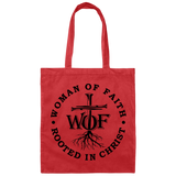 Woman Of Faith Rooted In Christ | Canvas Tote Bag