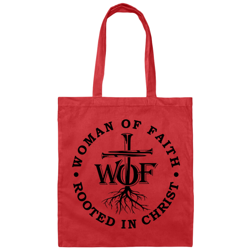 Woman Of Faith Rooted In Christ | Canvas Tote Bag