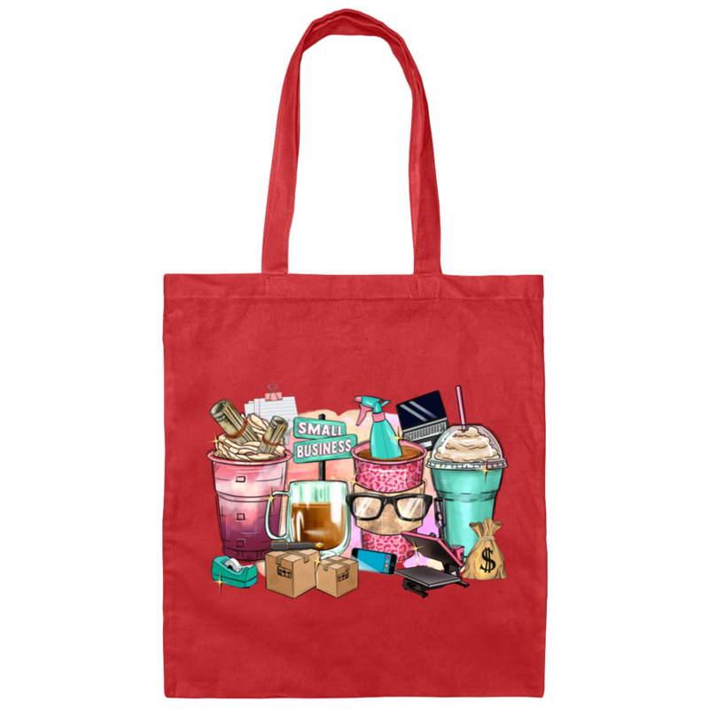 Small_Business_Coffee_Cups | Canvas Tote Bag