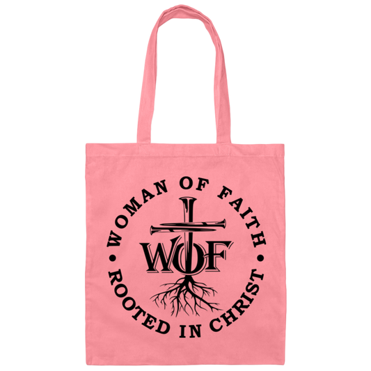 Woman Of Faith Rooted In Christ | Canvas Tote Bag