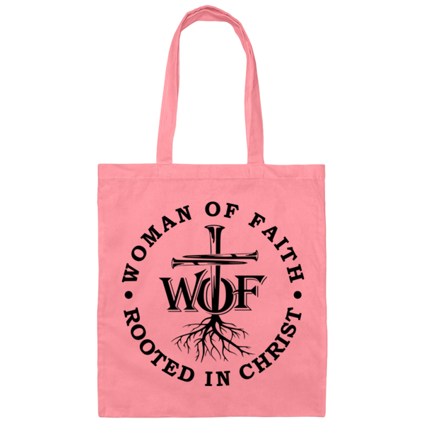 Woman Of Faith Rooted In Christ | Canvas Tote Bag