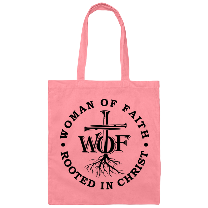 Woman Of Faith Rooted In Christ | Canvas Tote Bag