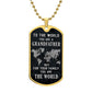 To The World You Are A GrandFather | Dog Tag