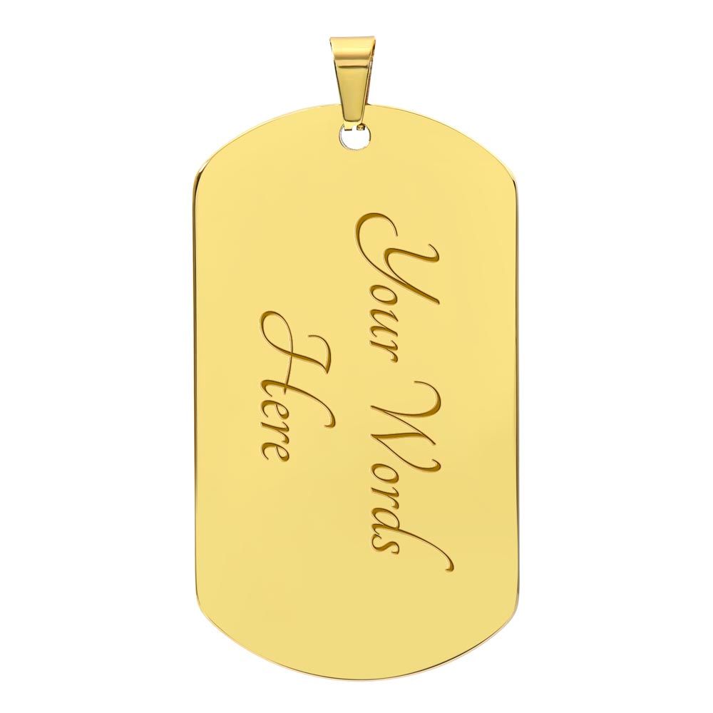 To The World You Are A GrandFather | Dog Tag