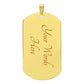 To My Army Dad I Know The Worry Can Be Hard | Dog Tag