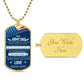 To My Army Dad I Know The Worry Can Be Hard | Dog Tag