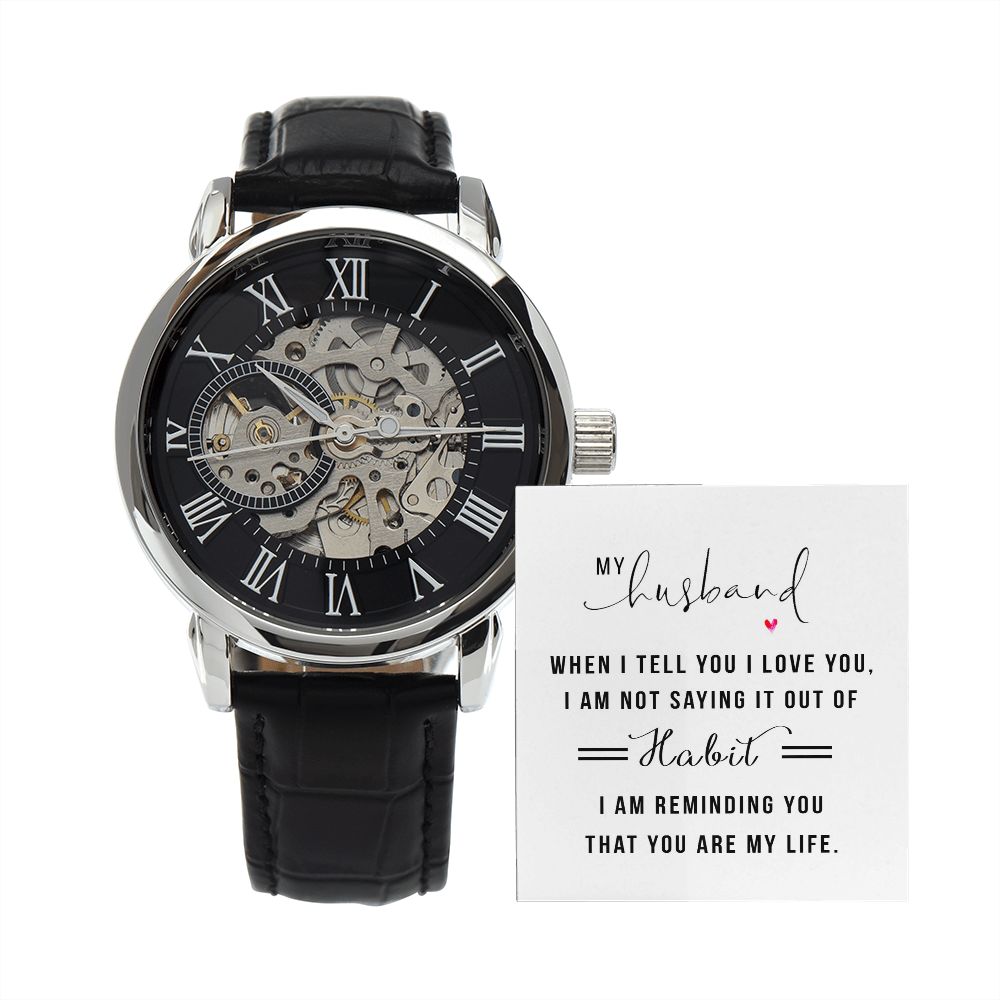 My Husband | Openwork Watch