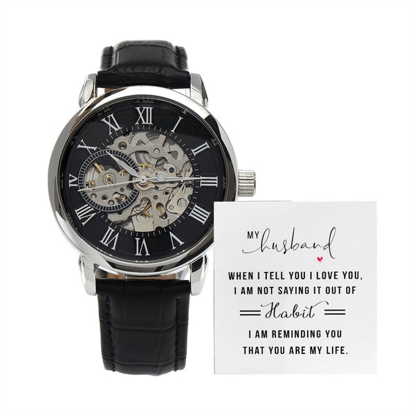 My Husband | Openwork Watch