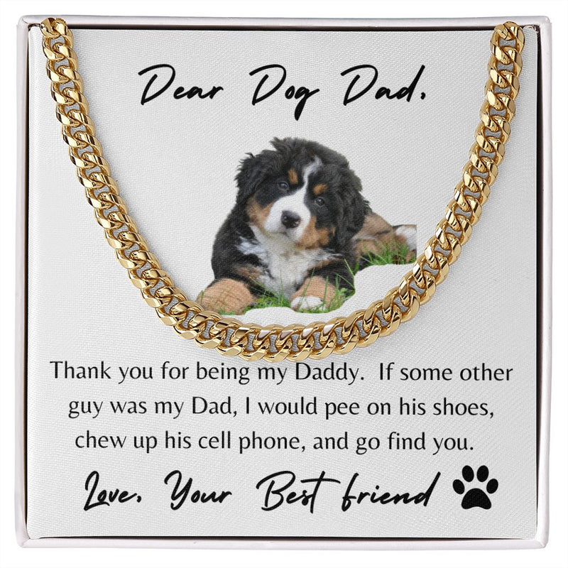 Dear Dog Dad | Cuban Link Chain