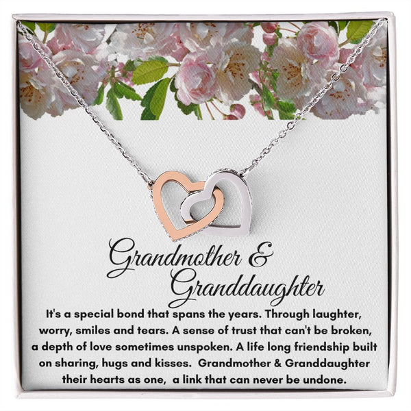 Grandmother & Granddaughter | Interlocking Heart Necklace