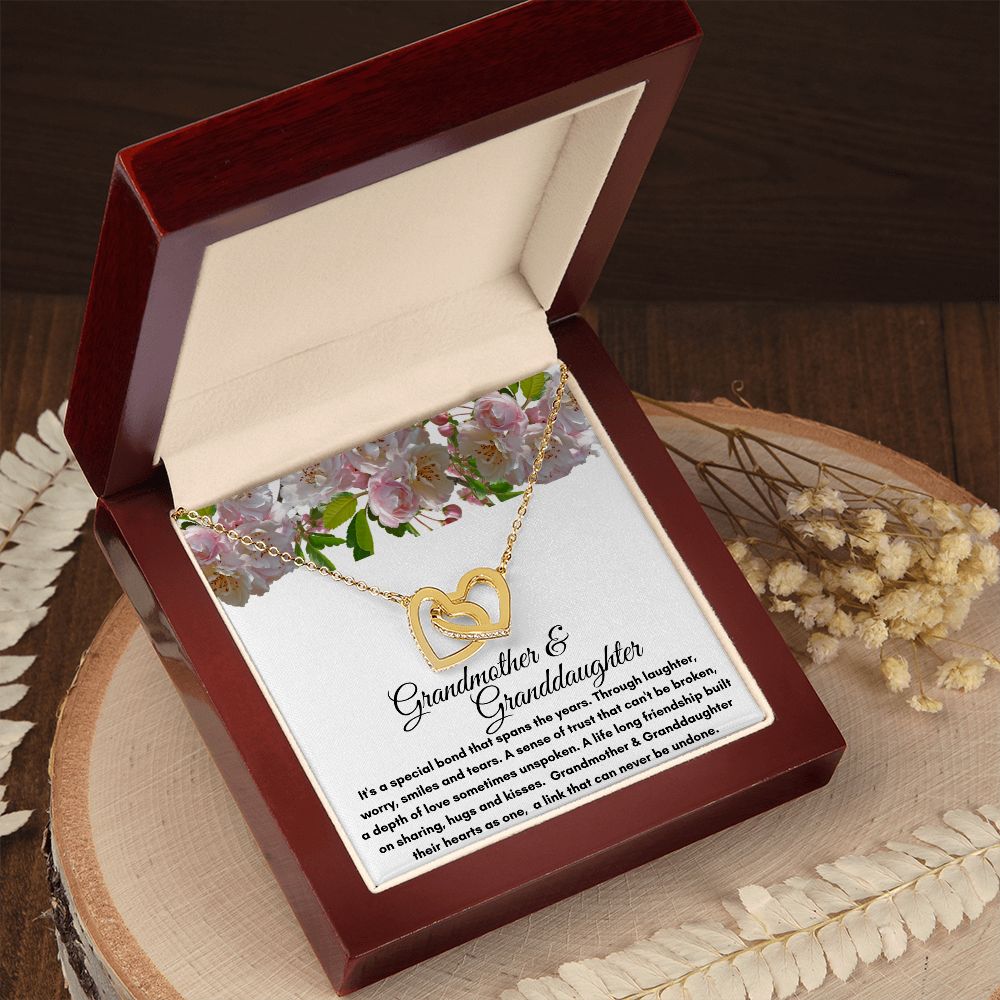 Grandmother & Granddaughter | Interlocking Heart Necklace
