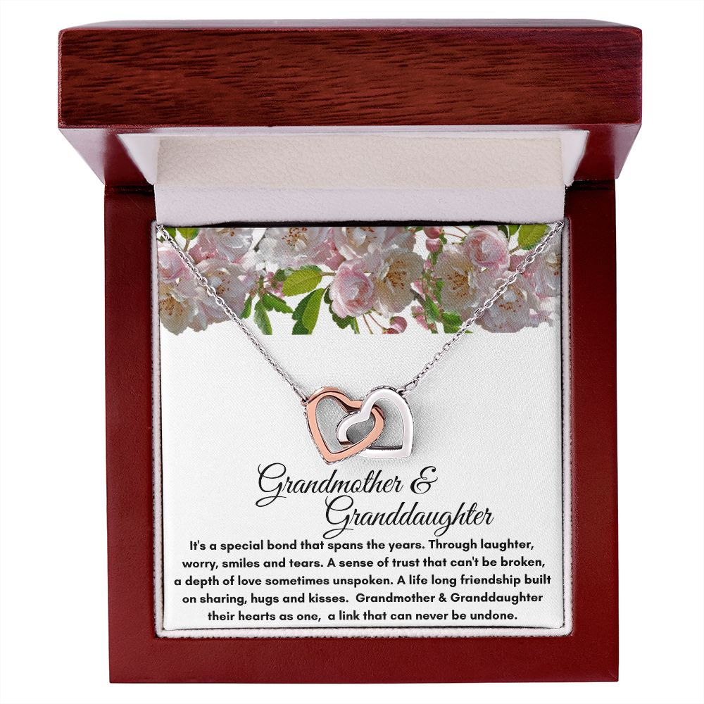 Grandmother & Granddaughter | Interlocking Heart Necklace