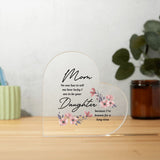 Mom and Daughter | Square Acrylic Plaque