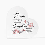 Mom and Daughter | Square Acrylic Plaque