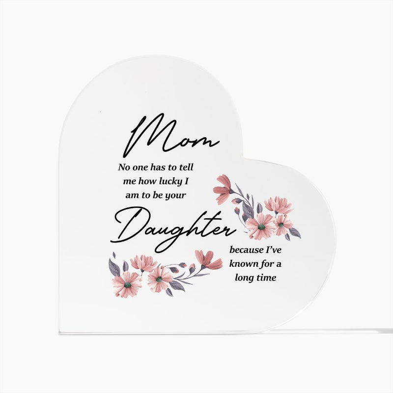 Mom and Daughter | Square Acrylic Plaque