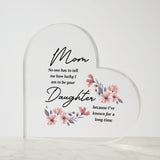 Mom and Daughter | Square Acrylic Plaque