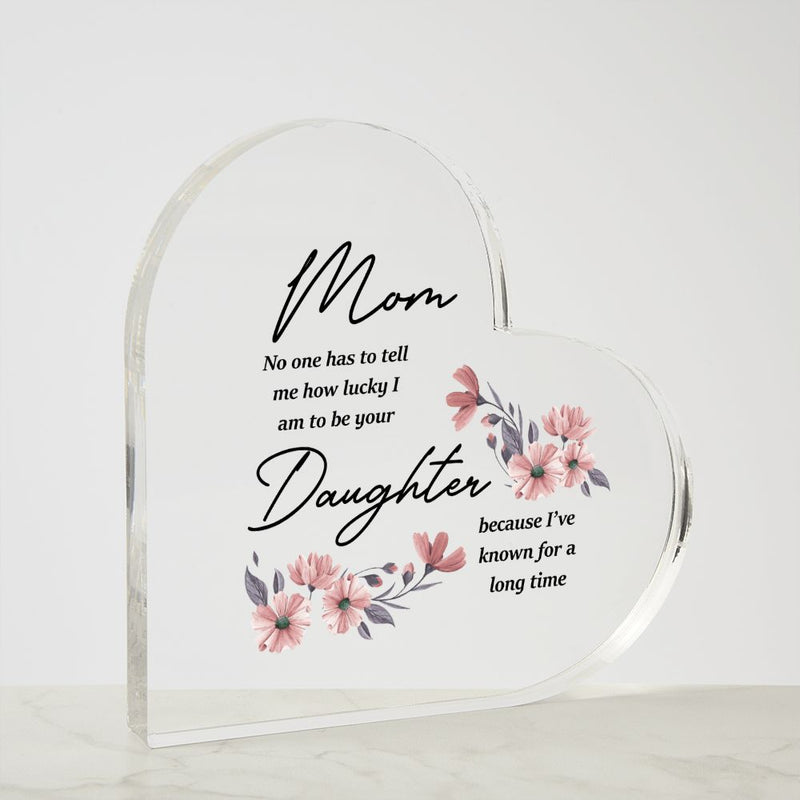 Mom and Daughter | Square Acrylic Plaque