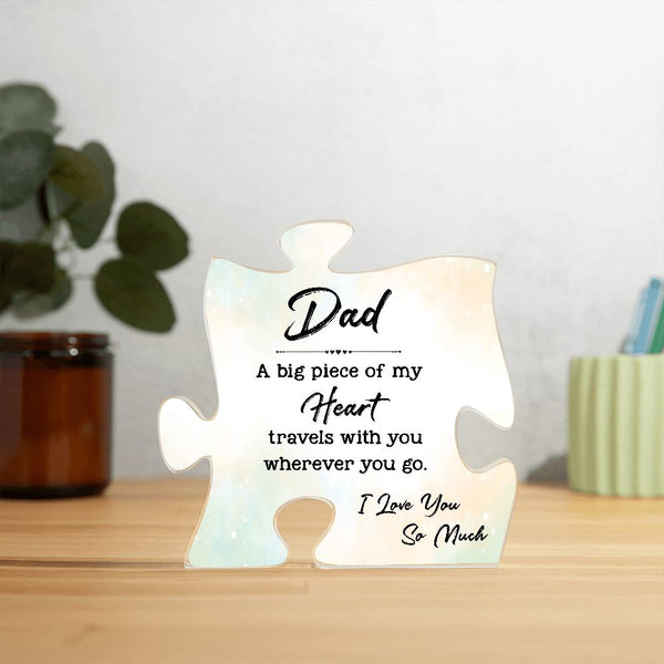 Dad A Big Piece Of My Heart | Puzzle Acrylic Plaque