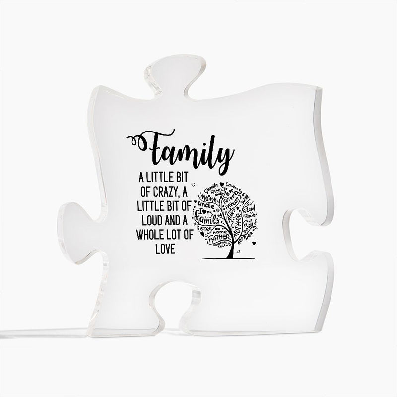 Family | Acrylic Puzzle Plaque