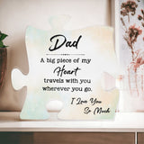 Dad A Big Piece Of My Heart | Puzzle Acrylic Plaque