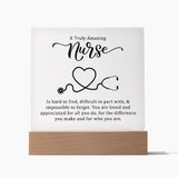 A Truly Amazing Nurse | Square Acrylic Plaque